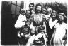 Gwen Gurney center; Janet Hatch and Malcom Stuart front; clockwise from btm left: Meg (Gurney) Hatch holding Sylvia, Roy Gurney, Vera (Gurney) Stuart holding Sandra, Rose (Horwood) Gurney, Edna Gurney c. 1943